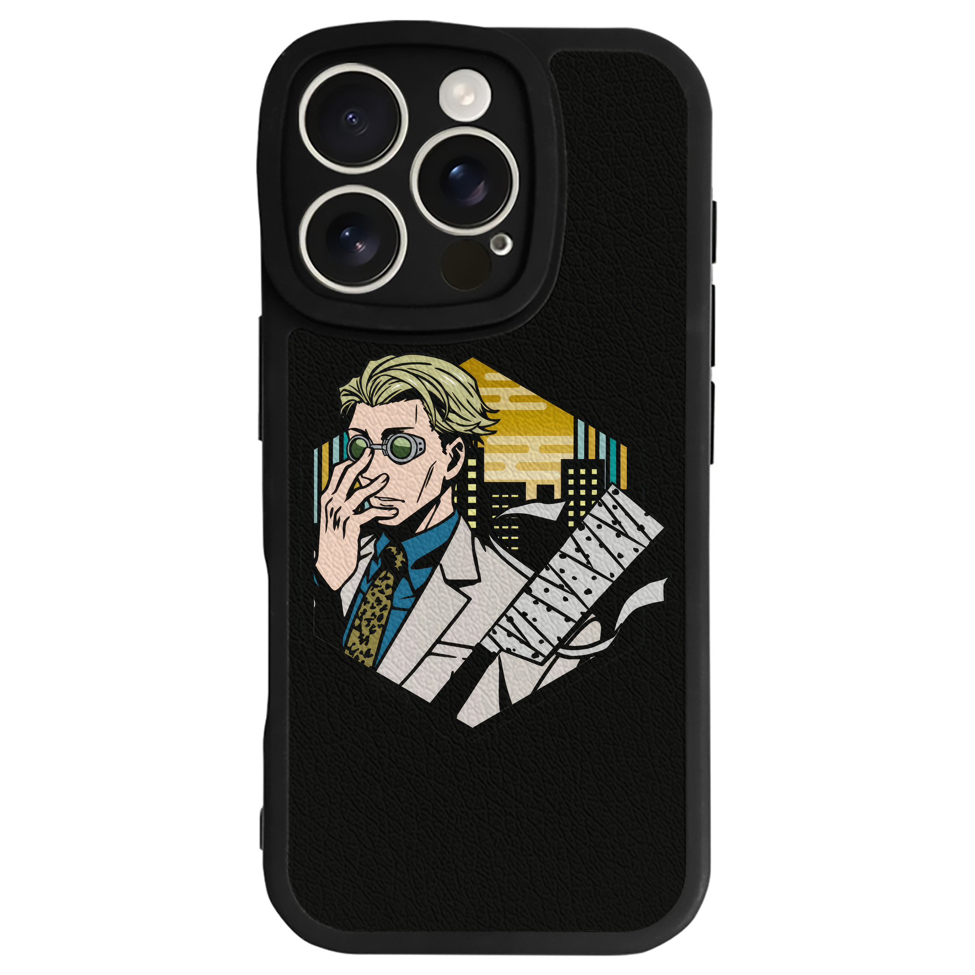 （画像用） 呪術廻戦 Jujutsu Kaisen 【iPhone 16シリーズ対応】シリコンスマホケース（レザー調） 材質：シリコン